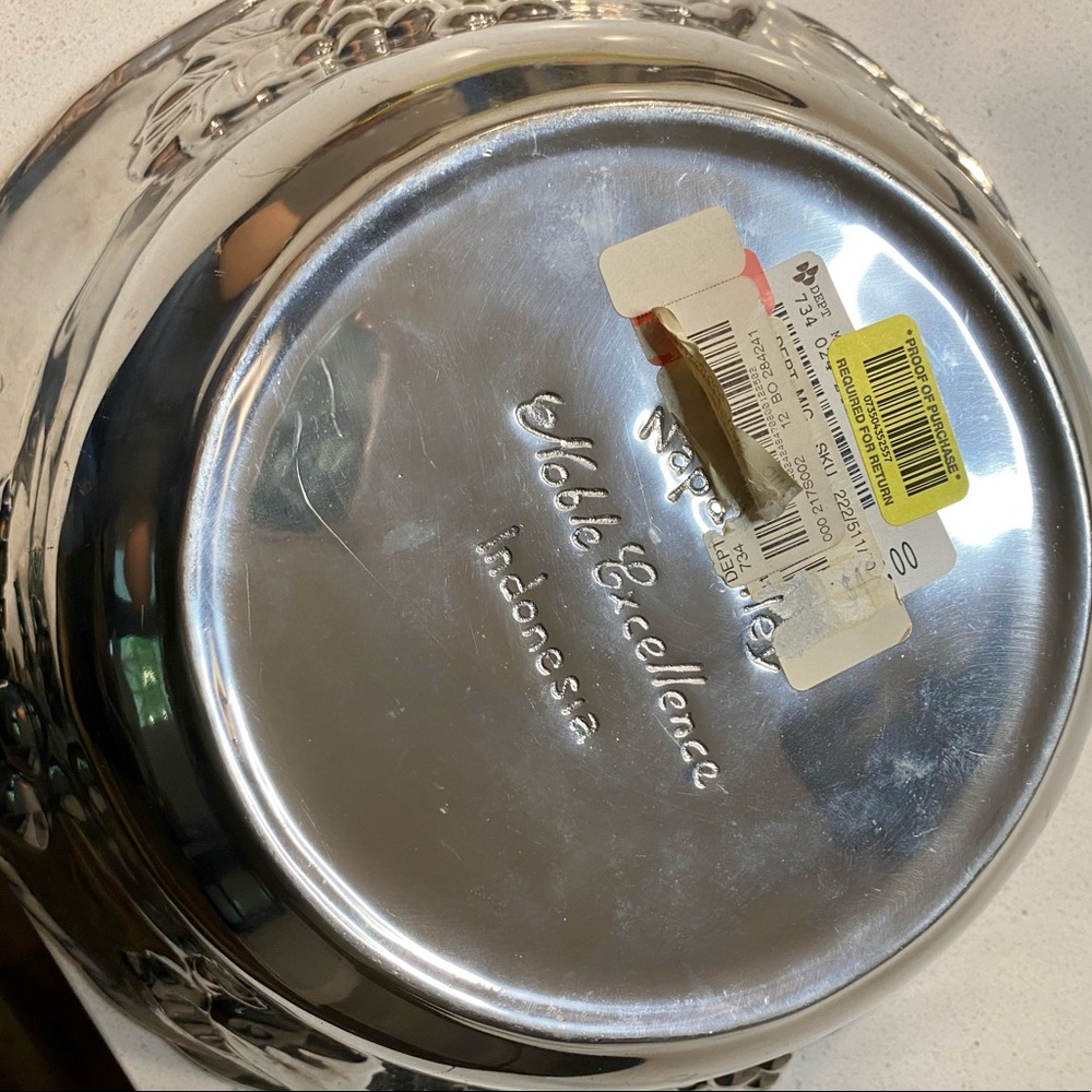 Napa Valley Noble Excellence Silver Fruit Bowl 🍉 - Picture 7 of 16